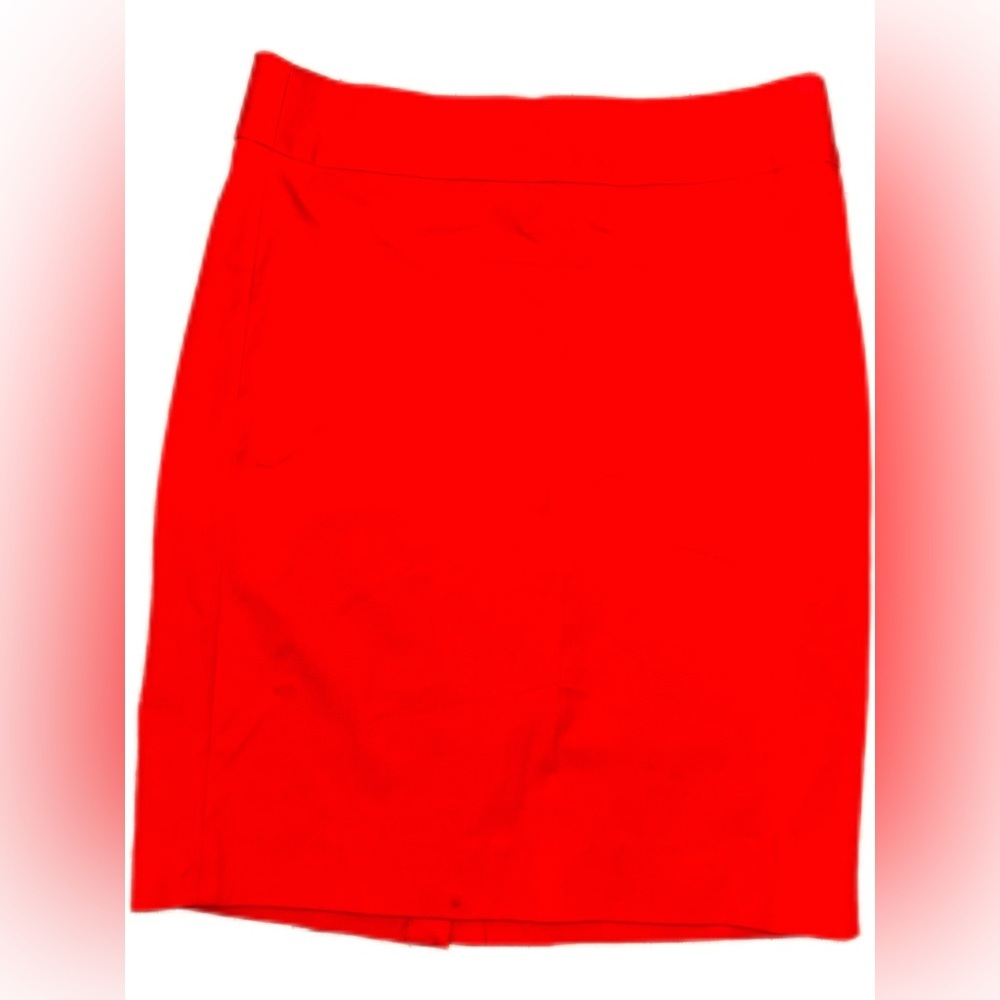 Banana republic Women's Red Pencil‎ Skirt With Zipper Size 10